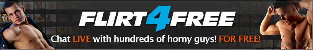 Two Muscle Tops Alongside Flirt Banner