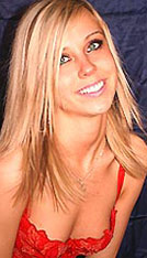 Blonde Girl Next Door In Red Lingerie